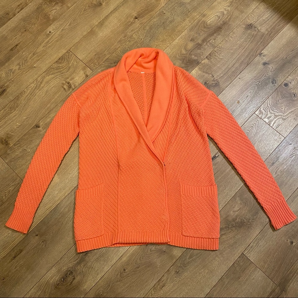 lululemon athletica Post Practice Peach Women's Cardigan Size 6 - Picture 2 of 12